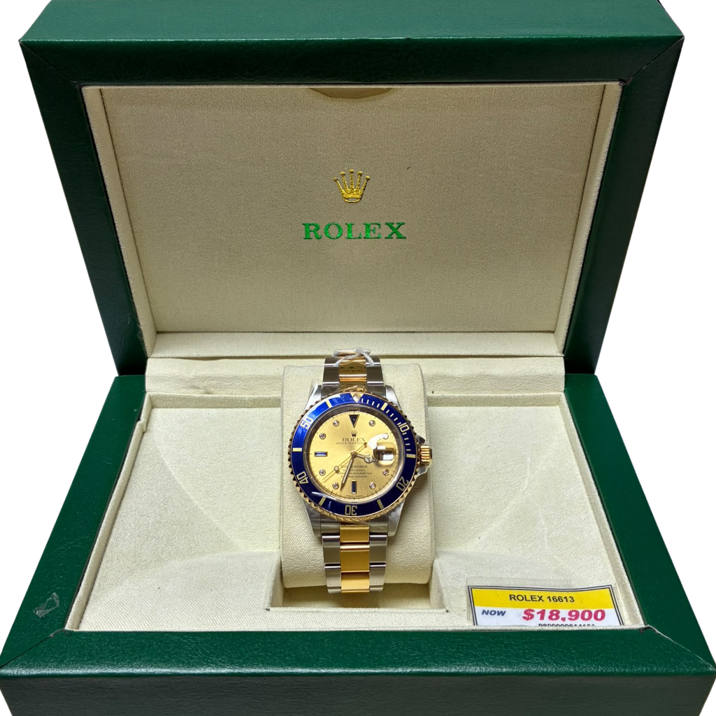 Rolex 16613 Submariner Date Mens Watch  TwoTone Oyster Bracelet