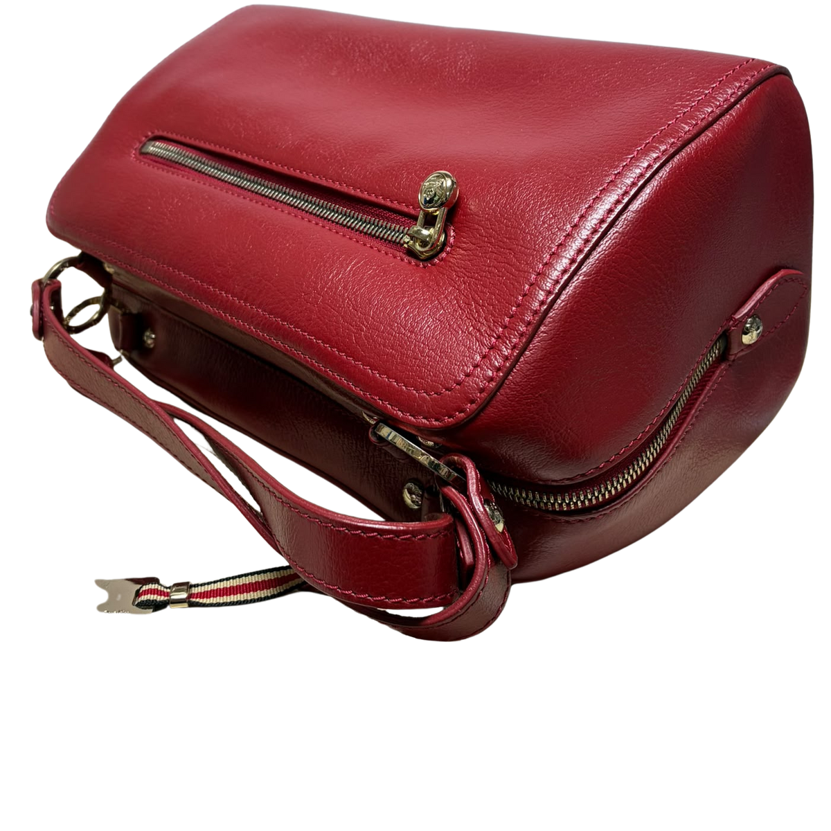 Tocco Toscano TS241011 Red Leather Top Handle Shoulder Bag
