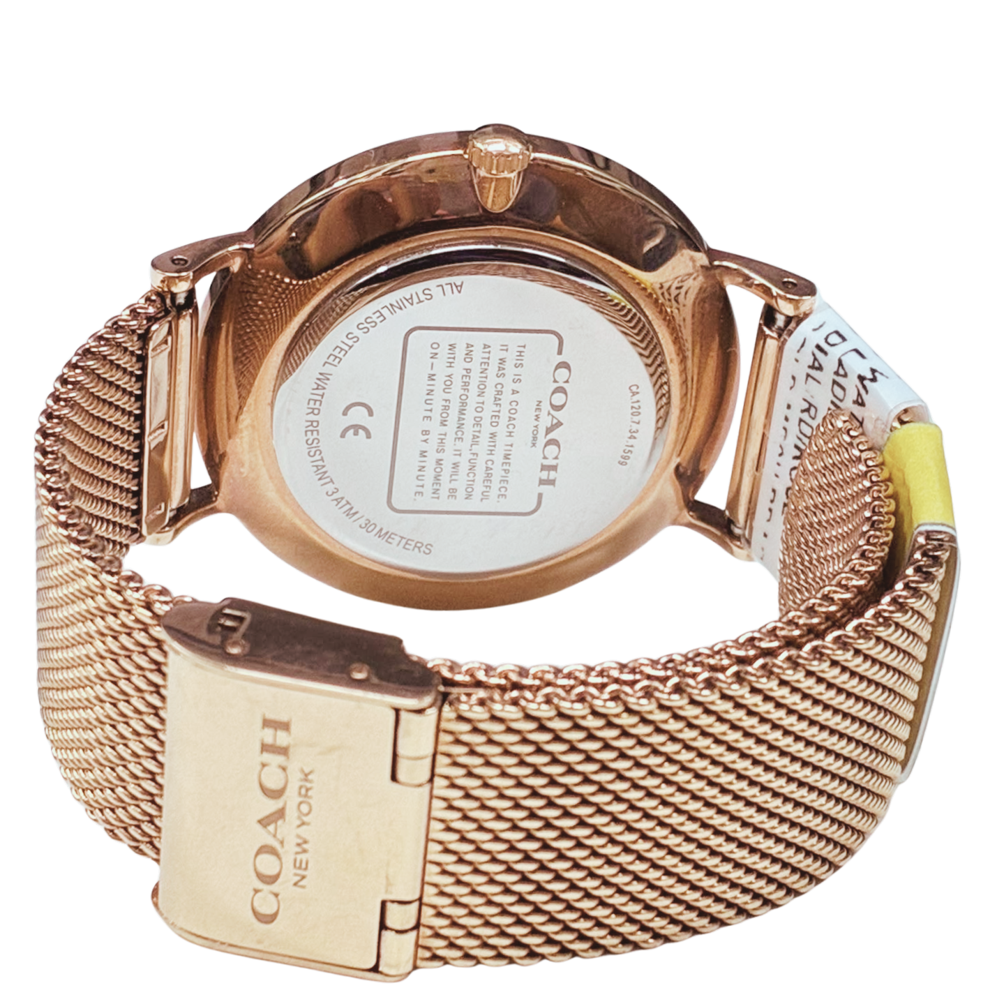 Coach CA.120.7.34.1599 Perry 36mm Rose Gold Mesh Womens Watch Secondary image
