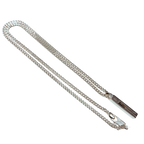 Gucci SV925 Cutout G Bar Necklace 15G 50CM