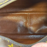 Louis Vuitton, M45244 Brown Leather Monogram Shoulder Bag