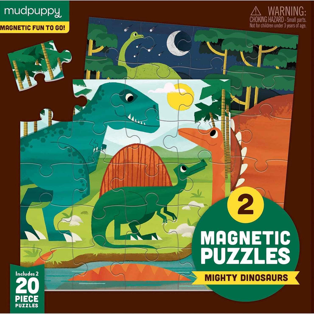 Mudpuppy 9780735355675 Mighty Dinosaurs Magnetic Jigsaw Puzzle