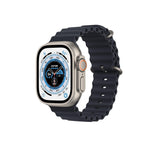 Apple Watch Ultra (GPS & Cellular, 49mm) Smart watch - Titanium Case with Midnight Ocean Band