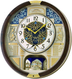 Seiko Melodies in Motion Wall Clock, Golden Trellis