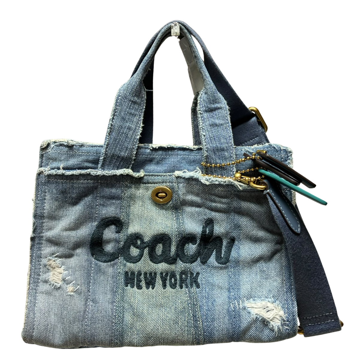 Coach L2581CCX13 Cargo Tote 26 with Repurposed Denim Patchwork