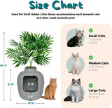 Good Pet Stuff Hidden Litter Litter Box, Gray, Large (HL3),Large (Pack of 1)