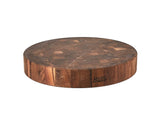 John Boos Block WAL-CCB183-R Classic Collection Walnut Wood End Grain Round Chopping Block, 18" x 3"