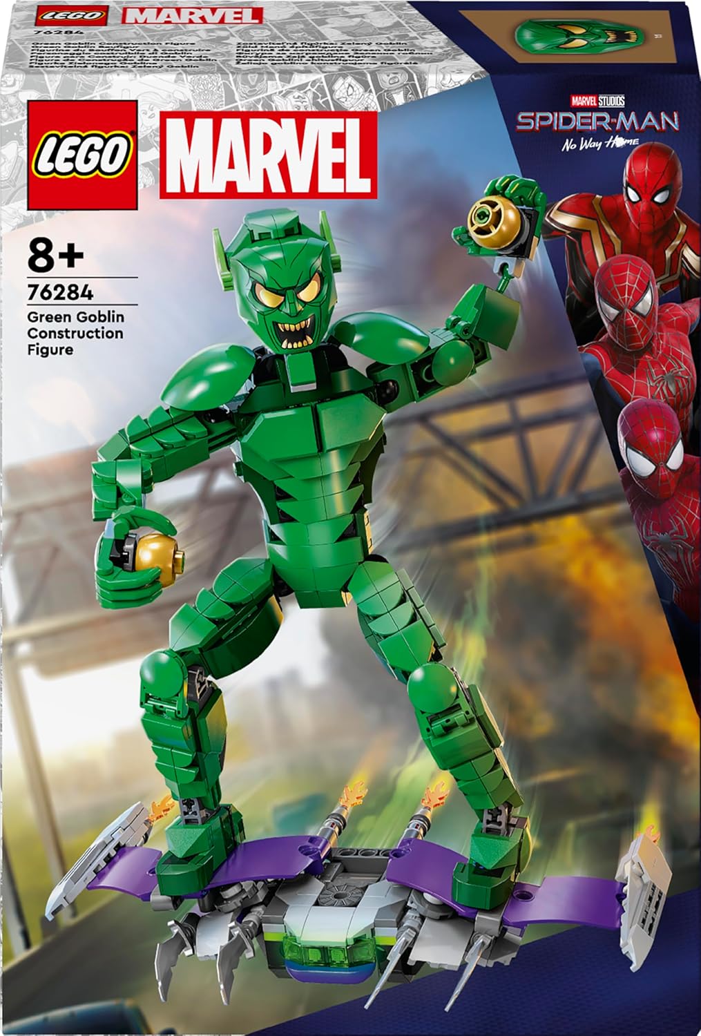 LEGO Marvel Green Jester Buildable Figure Toy Boys Girls Age 8+ Superhero Fans Birthday Gift Idea and Nursery Decoration 76284 Secondary image