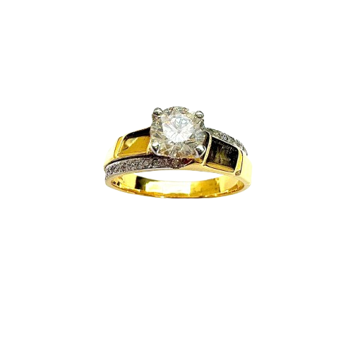 18KYG Diamond Ring Main image