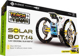 Elenco Teach Tech SolarBot.14, 250 Pieces Solar Robot Kit for Ages 10+ with Engineering Theme