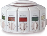 KitchenArt Auto-Measure Carousel, 12 Canister, White