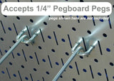 Wall Control 30P3232GV Galvanized Steel Pegboard Pack