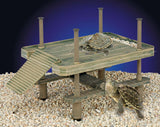 Penn-Plax Reptology Aquatic Turtle Pier and Basking Platform | Floating Above Tank | Decorative, Functional, and Naturally Inspired for Aquariums and Terrariums | Large Size (REP603)