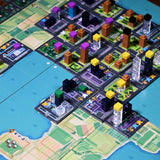 Rolling Heights - Alderac Entertainment Group, Construction City Building Board Game Set in The 1920's, Roll Your Meeples - Build The City, Ages 14+, 2-4 Players, 60+ Minutes