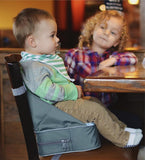 Nuby Easy Go Safety Lightweight High Chair Booster Seat, Great for Travel, Blue, 11.75x4.25x9.5 Inch