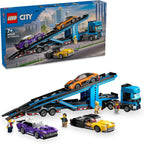 LEGO City Car Transporter Truck with Sports Cars Playset, 4 Vehicle Toys for Ages 7 and over 60408 (998 Pieces)