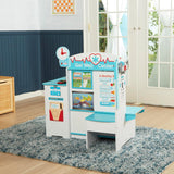 Melissa & Doug Wooden Get Well Doctor Activity Center - Waiting Room, Exam Room, Check-In Area