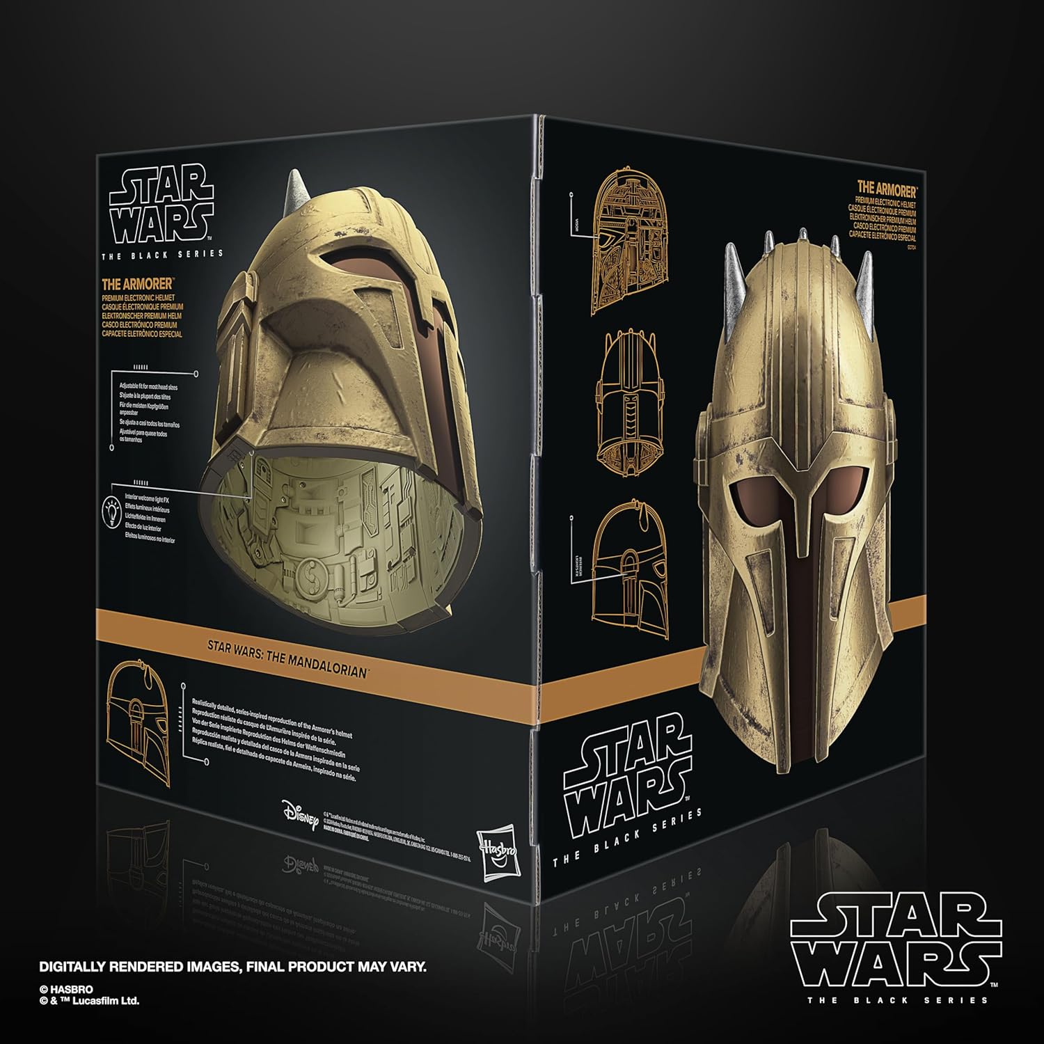 STAR WARS The Black Series The Armorer Premium Electronic Helmet