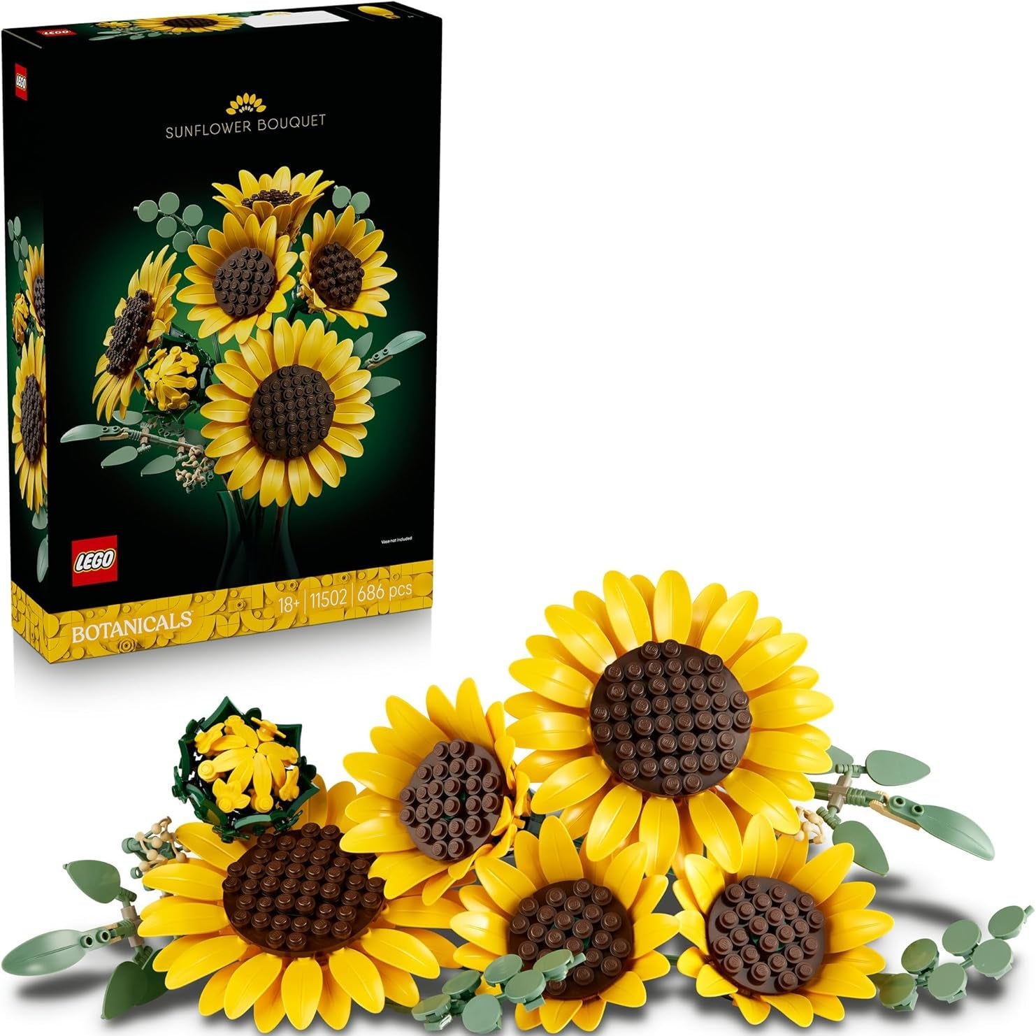 LEGO 11502 Botanicals Sunflower Bouquet Flower Decor Building Set For Adults Main image