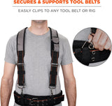 Ergodyne Arsenal 5560 Tool Belt Suspenders, Padded Shoulders, Adjustable