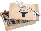 WMF Cutlery 1280239990 - Steak knife & Fork, 12 pc set