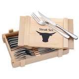 WMF Cutlery 1280239990 - Steak knife & Fork, 12 pc set