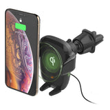 iOttie Auto Sense Qi Wireless Car Charger - Automatic Clamping Wireless Charging CD Slot & Air Vent Phone Mount Combo for Google Pixel, iPhone, Samsung Galaxy, Huawei, LG, and other Smartphones