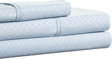 Lavish Home Brushed Microfiber Sheets Set- 3 Piece Hypoallergenic Bed Linens with Deep Pocket Fitted Sheet and Embossed Design by (Blue, Twin)