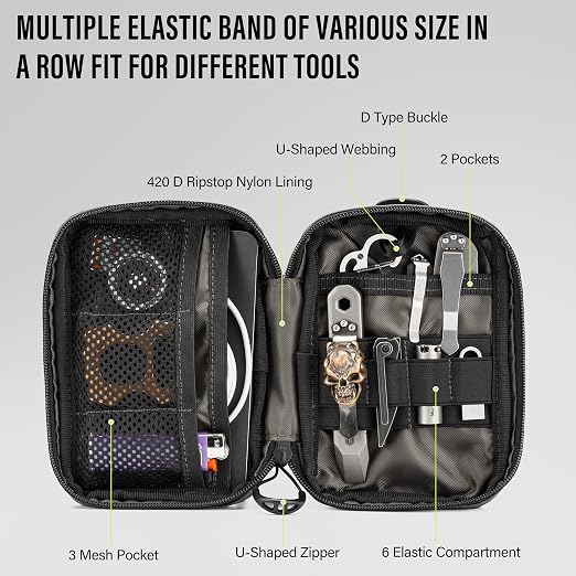 TACTICAL GEEK EDC Compact Waist Pocket Pouch