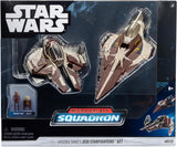 STAR WARS Micro Galaxy Squadron Ahsoka Tano’s Jedi Starfighters Set 5 Inch and 3 Inch Vehicles Two 1 Inch Micro Figure Accessories