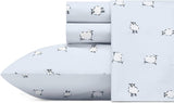 Poppy & Fritz - Twin Sheets, Cotton Percale Bedding Set, Crisp & Cool, Lightweight Home Decor (Sheep, Twin)