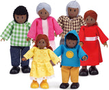 Hape African American Wooden Doll House Family