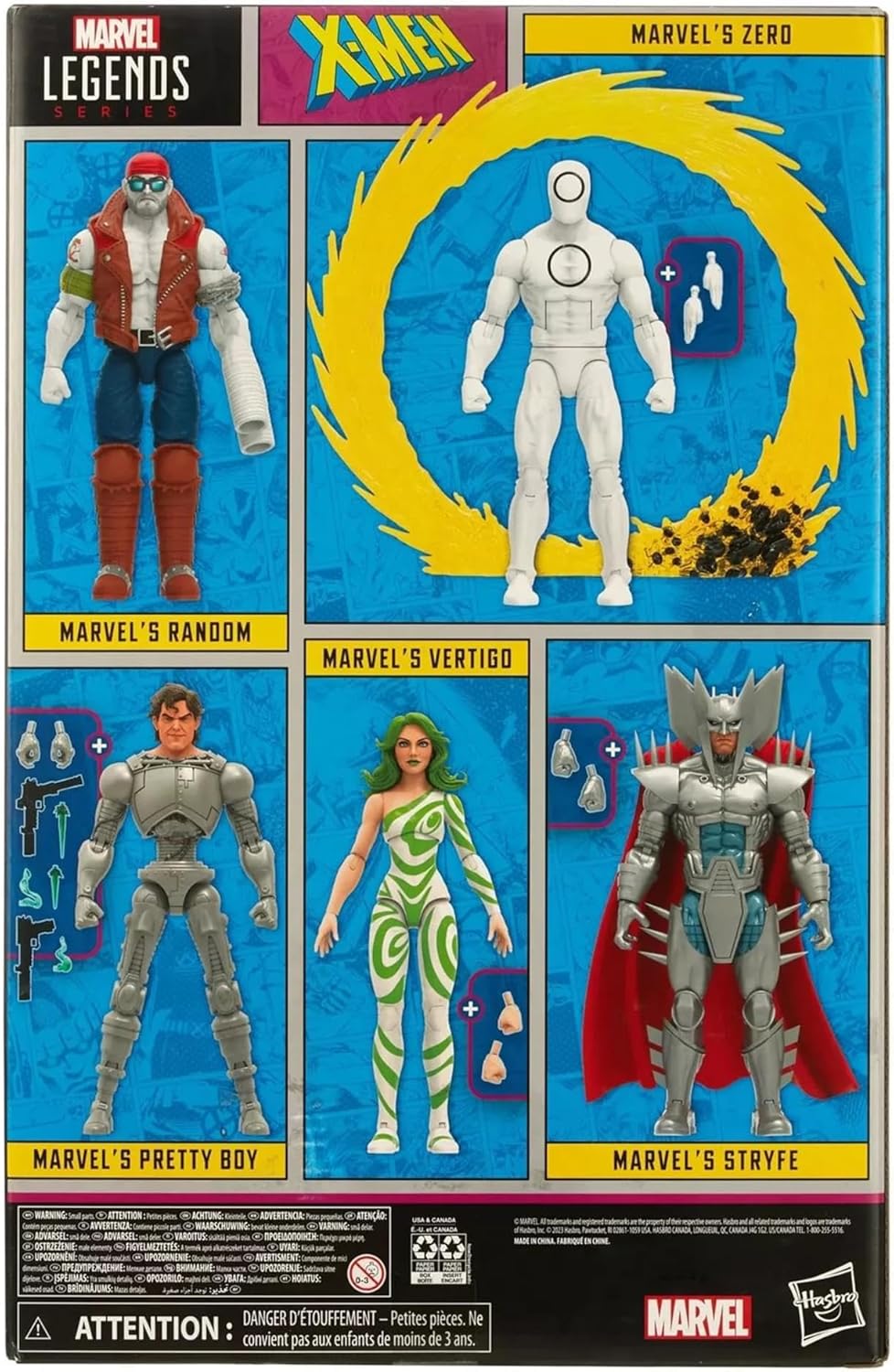 Hasbro Marvel Legends Series: X-Men Villains, X-Men 60th Anniversary Marvel Action Figure Set, 6 inch action figures