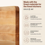 John Boos Block Chop-N-Slice Edge Grain Reversible Cutting Board, Maple Wood, 20" x 15" x 1.25", 214
