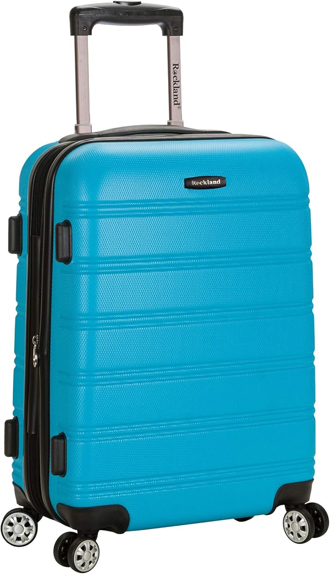 Rockland Melbourne Hardside 20 inch Carry On Luggage Turquoise Main image