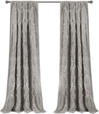 Lush Decor Avon Window Curtain Sydney Throw Blanket 54inW X 84inL Light Gray