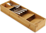 Joseph Joseph 85168 DrawerStore Cutlery Organiser, Bamboo