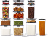 Rubbermaid Brilliance Airtight Food and Pantry Storage Containers, NEW Set of 14, Clear, 14 Piece Set (2160559)