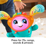 Fisher-Price DJ Bouncin’ Beats, interactive musical learning toy with lights and bouncing action for babies and toddlers