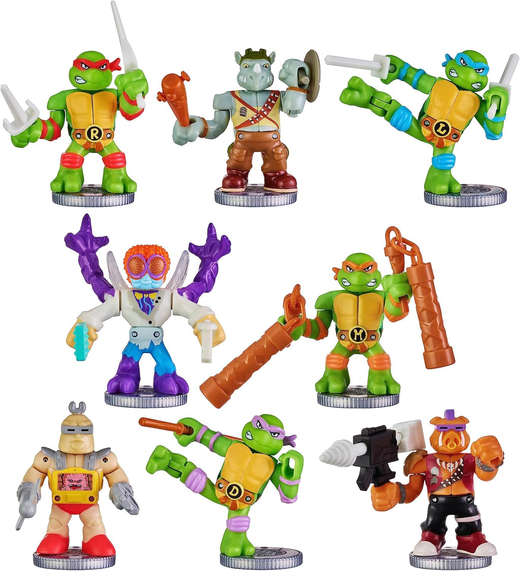 Akedo Legends of Teenage Mutant Ninja Turtles. Mini Battling Warriors Versus Pack Leonardo Vs Rocksteady