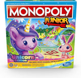 MONOPOLY F1717 Junior: Unicorn Edition Board Game for 2-4 Players, Magical-Themed Indoor Game For Kids Ages 5 and Up