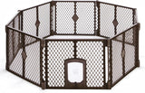 Petyard Passage, 8-Panel Pet Containment with Swinging Door