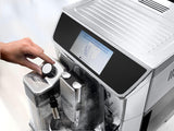De'Longhi Prima Donna Elite Experience Fully Automatic Coffee Machine, Metallic Silver, ECAM650.85.MS