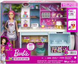 Barbie Bakery Playset with 12 in Petite Doll, Pink Hair, Station, Cake Making Feature, 20+ Realistic Play Pieces: 2 Dough containers, Piping Stamper,...