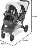 Century® Stroll On™ Duo Lightweight Double Stroller, Metro