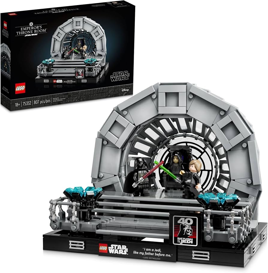 LEGO Star Wars Emperor’s Throne Room Diorama 75352 Building Set for Adults, Classic Star Wars Collectible for Display with Darth Vader Minifigure