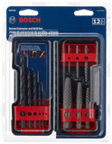 BOSCH BSPE6D 12Piece Steel Spiral Flute Screw Extractor Set