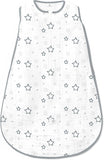 Amazing Baby Muslin Sleeping Sack with 2-Way Zipper, Stars, Sterling, Medium