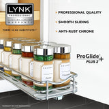 Lynk Professional Pull Out Spice Rack Slide Out Cabinet Organizer