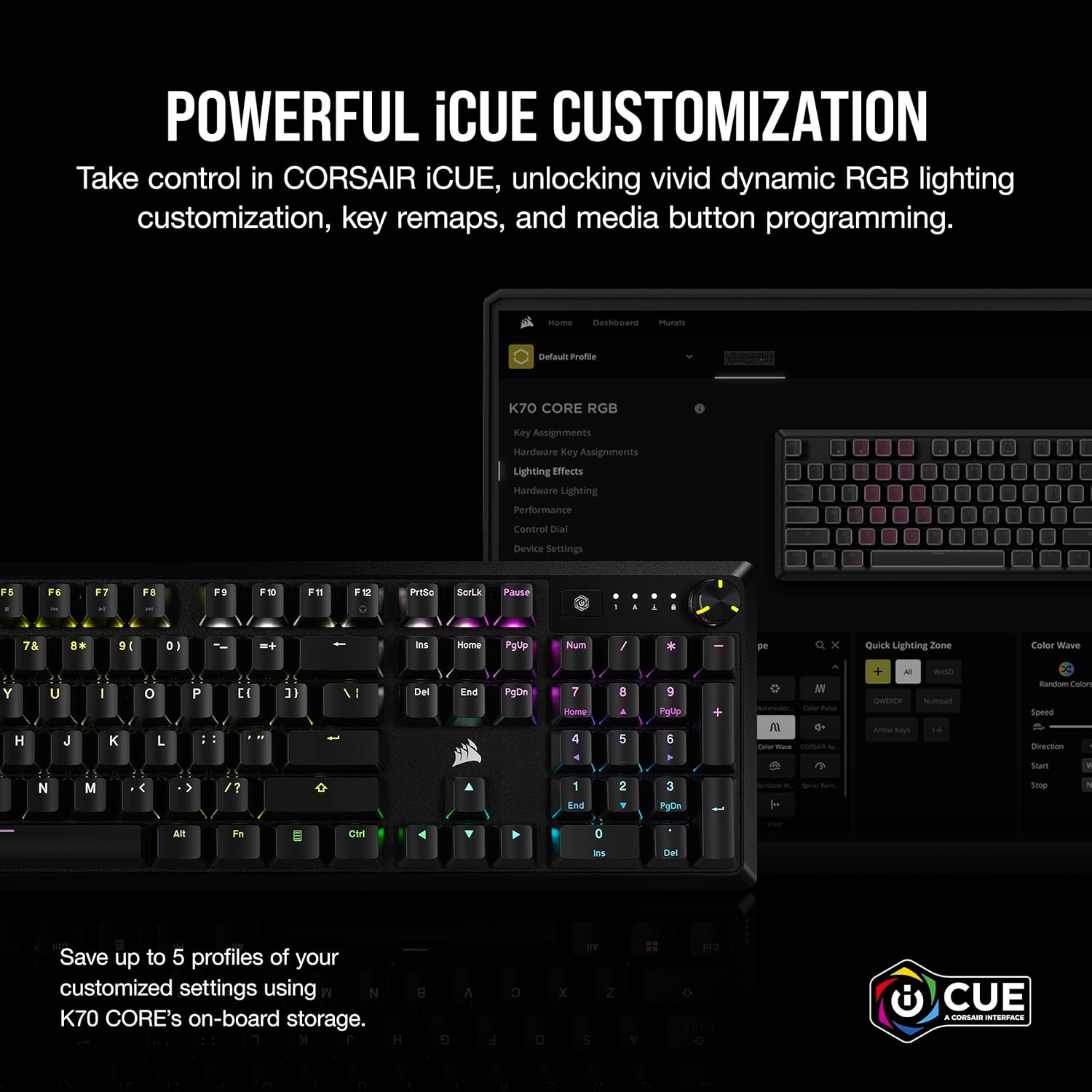 CORSAIR K70 CORE RGB Mechanical Gaming Keyboard